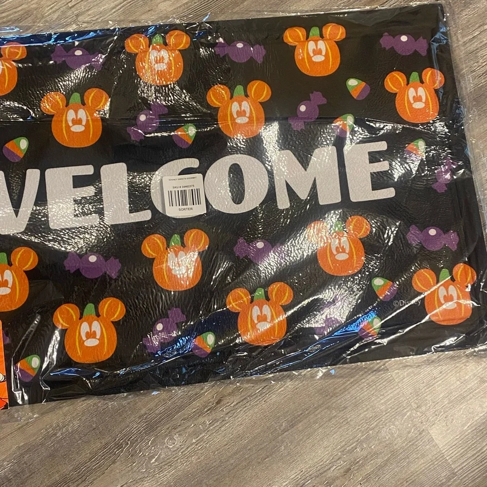 NWT DISNEY Jack O’Lanterns Rubber Doormat 30”x18”